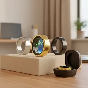 2026 New Smart Ring for Men and Women, IP68 & 5ATM Waterproof Fitness Tracker with Blood Pressure, Heart Rate and Sleep Tracking, Multi-Sport Mode