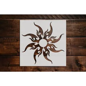 Sun Stencil - Art and Wall Stencil
