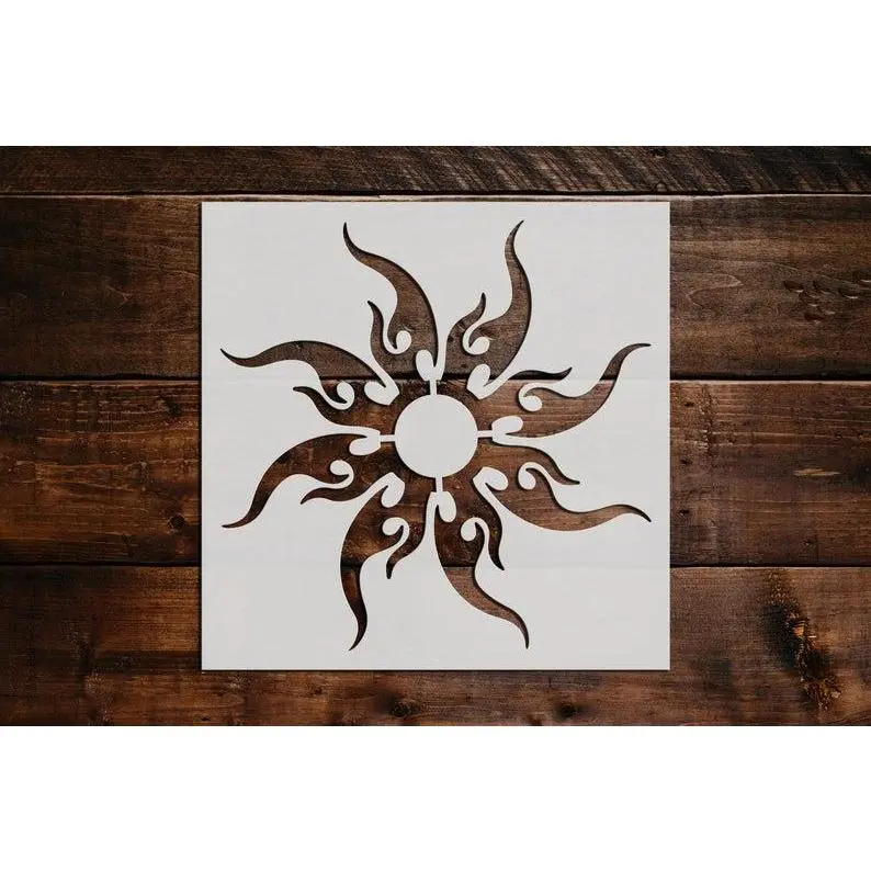 Sun Stencil - Art and Wall Stencil