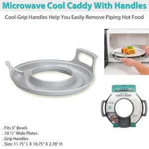 Microwave Cool Caddy with Handle Safely and easily remove hot dishes from your microwave with this convenient cool caddy.