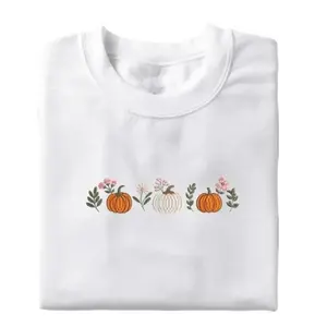 Pumpkin Season Sweatshirt, Fall embroidered sweatshirt , Custom Embroidered hoodie, Cute Fall, Fall Leaves Sweatshirt, Thanksgiving Crewneck