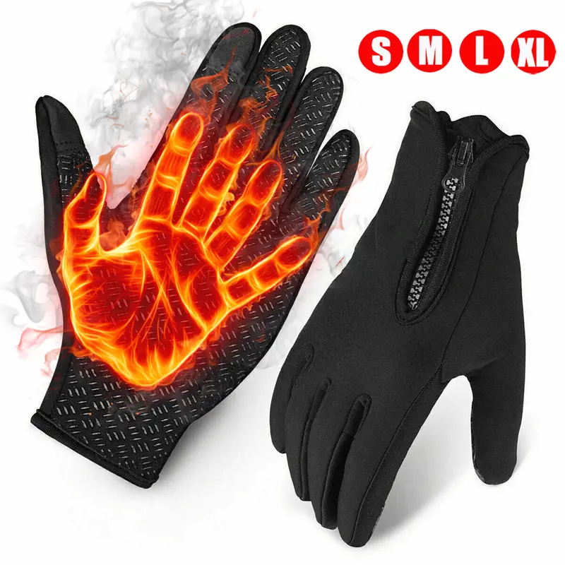  Dazone Warm Winter Gloves Unisex Windproof Waterproof Touchscreen Running Gloves Non-Slip Thermal Gloves for Men Women Running Driving Cycling Climbing Hiking