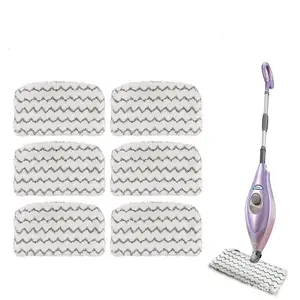 6-Piece Replacement Mop Pads Compatible with Shark M11/d01 Steam Mops S1000 Series Accessories, Durable & Easy-Replace Design