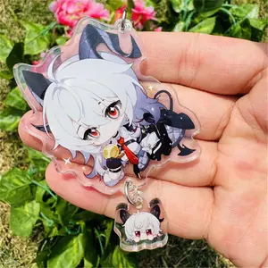 Game Wuthering Waves Brant Phrolova Cartethyia Carlotta Montelli Cosplay Costumes Anime Key Chain Keychain Accessories Pendant