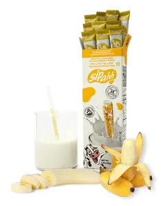 Sipahh MELLOW-YELLOW BANANA Milk Flavoring Straws 10 straws Pack | Low Sugar | Kids Drink | No Artificial Flavors, Colors or Preservatives | Fun Milk Alternative | Eco-Friendly | Works with Dairy & Plant-Based Milk| Great Snack or Gift Idea Beverage Milky