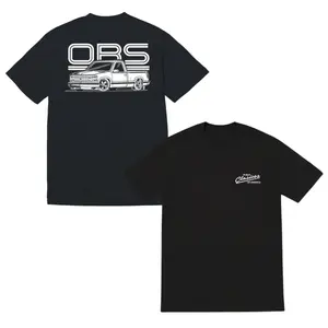 OBS Black T-Shirt, Classic Pickup Truck Graphic Tee, Retro Streetwear for Men, Vintage Car Enthusiast Shirt for Casual and Car Meet Outings