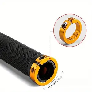 Bicycle Rubber Grips MTB Alloy Lock Bilateral Lock Handlebar Grips Anti Slip Cycling Handlebar Sleeve BMX Bicycle Accessories Outdoor Cycling Accessories