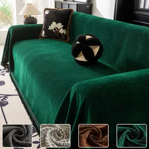 Chenille Sofa Cover Blanket Universal Full Sofa Couch Protector, Soft Cozy Fabric for Year-Round Use, Versatile Sofa Slipcovers for Home Decor