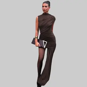 Asymmetric One-Shoulder Ruched Bodycon Mini Dress 2025 Summer Fall Sexy Party Night Club Dating High-Low Dress With Trendy Y2K Fashion Beach Vacation Outfits Dresses