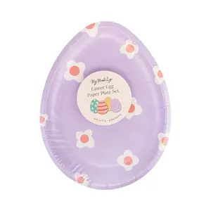 Easter Egg Paper Plate Set
