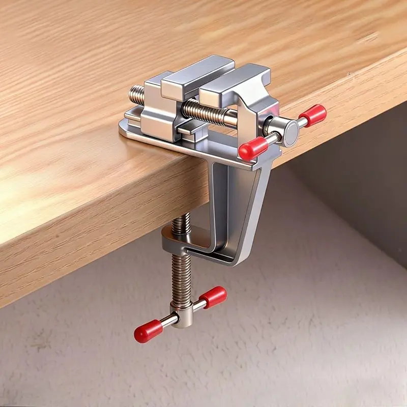 Mini Jewelry Vise, Small Handheld Workbench Clamp, Portable Home Craft Tool, Jewelry Making Fixture, Desktop Repair Tool, Durable, Versatile, Upgraded Clamp, 1pc