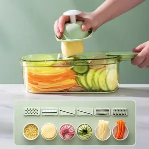 Vegetable cutter, grater, silk wiper, slicer, household kitchen, multi-functional cutting potato shredding, radish, cucumber artifact