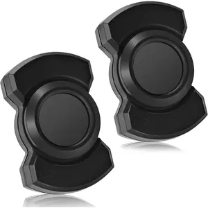 3-in-1 Fidget Spinner Toy for Adult Metal Slider Clicker Spinner Magnetic for Office Desk Toy Easter Basket Stuffer for Him Stress Anxiety Relief ADHD Autism Magnet EDC Cool Gadget Gifts - 2PC Black