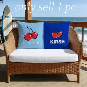 Luxury Brand K-Kirsh Cherry Pillow Case new style printing Pillowcase Anti-dustmite Invisible zipper silky short plush Sofa cushion cover polyester microfiber queen king bed home