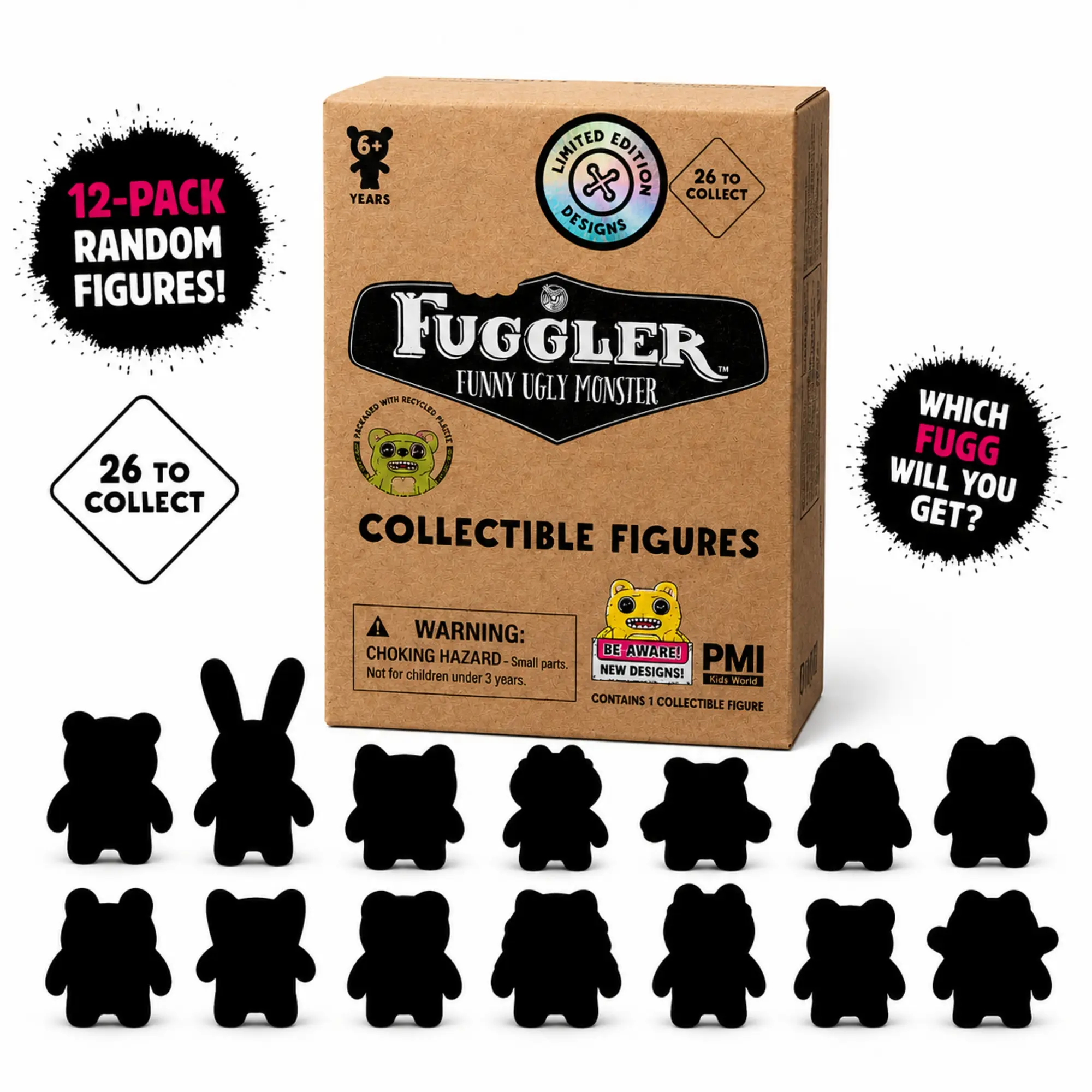 Zuru Fuggler Collectible Figure Mystery Blind Box | 12-Pack Random Figures