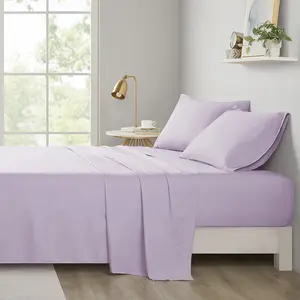 360 Stand Oeko-Tex Cert King Size Microfiber Bed Sheets, Intelligent Design ID20-2217 108x102x0.13in All-Season Soft Bedding Sheet Set for King Mattress