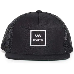 RVCA mens Va the Way Trucker Hat Baseball Cap, Black, One Size US