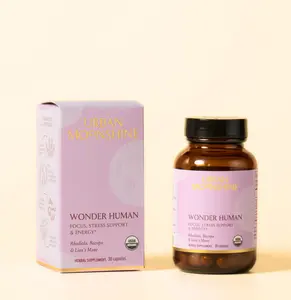 Urban Moonshine Wonder Human Herbal Capsule | Focus Energy Stamina Organic Supplement with Lion's Mane, Rhodiola & Bacopa | 30 Capsules Edible Dietary