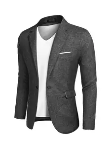 Men’s Sportcoat Jacket Slim Fit Lapel Pockets Causal Party Blazer