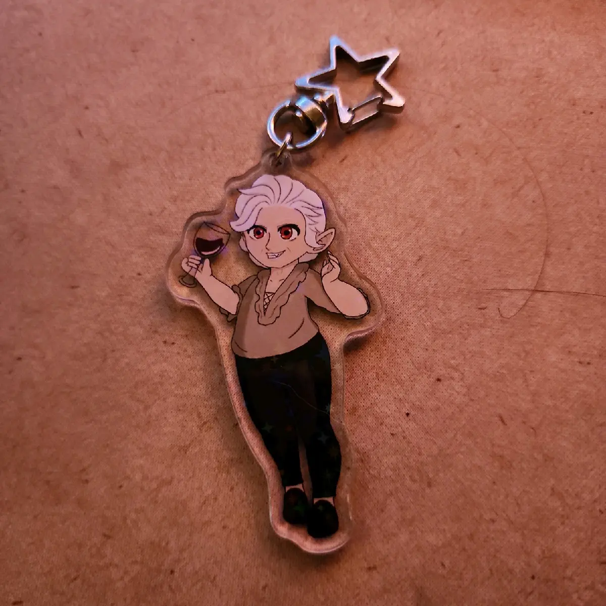 Baulders Gate 3 Fan Art Asterion Chibi Acrylic Keychain