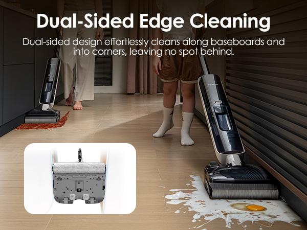 Tineco Floor ONE S6 Master Wet Dry Vacuum Cleaner, 20kPa Suction Vacuum Mop with Dual-Edge Cleaning, 45 Min Runtime (Quite Mode), 185°F Flashdry, 4inch Ultra-Slim Tineco Floor ONE S6 Master Wet Dry Vacuum Cleaner, 20kPa Suction Vacuum Mop with Dual-Edge Cleaning, 45 Min Runtime (Quite Mode), 185°F Flashdry, 4inch Ultra-Slim