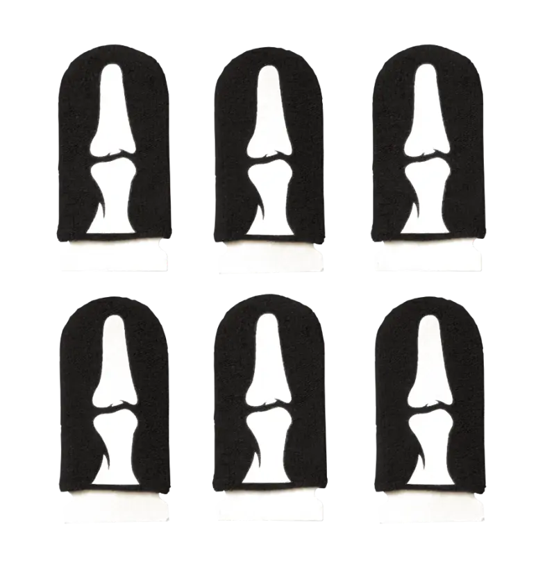 6 Pack Mobile Gaming Corps ClawSocks Phone Gaming Finger Sleeves - Skeletal