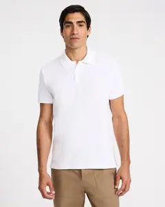 Express Mini Emblem Logo Cotton Pique Polo