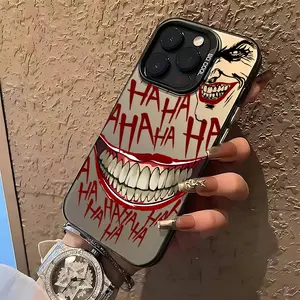 Funny Joker Face Protective Phone Case Suitable for iPhone 17 16e 16 15 14 13 12 11 Mini Pro Max Air X XR XSMAX 8 7 Plus Anti Fall Matte Back Cover