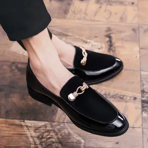 Men’s fashion loafers, luxurious round-toe slip-on dress shoes with non-slip raised sole tabs, suitable for business work and everyday casual wear.