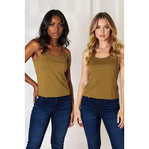 Basic Bae Full Size Round Neck Slim Cami Plus Size