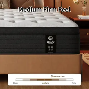 【Summervibes】10/12/14 inch Mattress Memory Foam And Spring, Hybrid MattressMedium Firmness, Lumbar Support, Medium hardness support, soft touch Comfortable sleep, bedroom furniture, elegant bedding, fashionable and permanent style tiktokshopspringgl