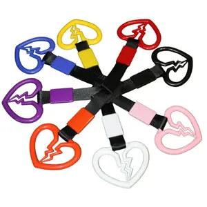 JDM Tsurikawa Devil Heart Shape. Car Hanging Decoration, Drift Charm, Train Handle Strap