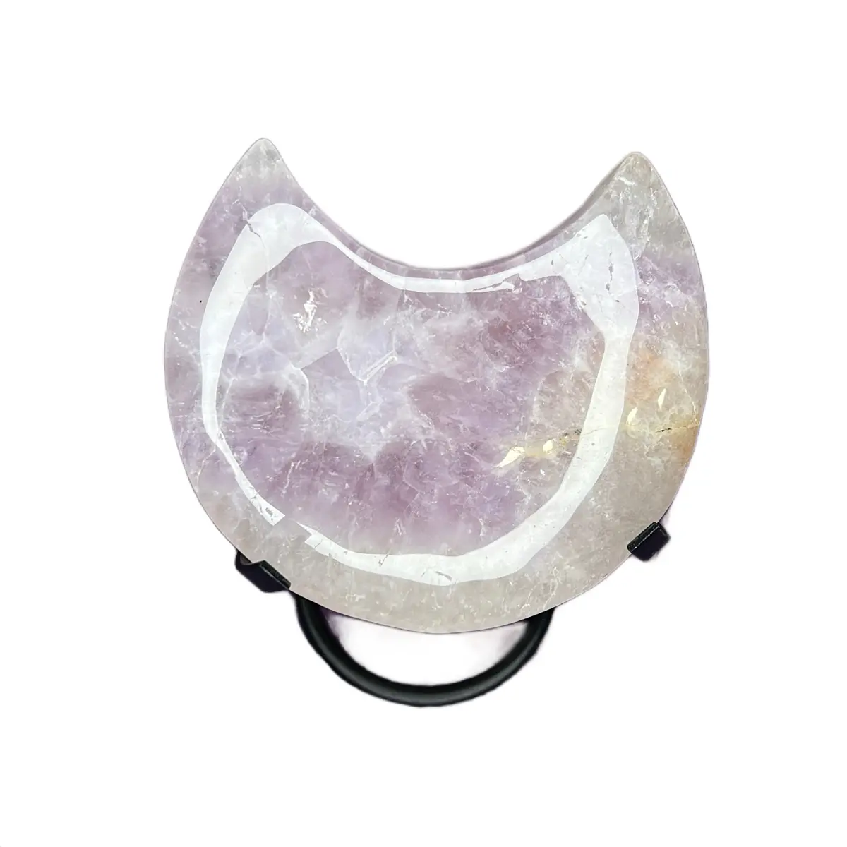 Natural Crystal Carving Moons  Crescent on stand Home Decor varieties