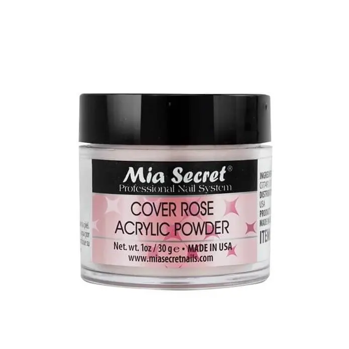 Mia Secret Cover Rose Acrylic Powder - 1oz Professional Nail System, Ideal for Long-Lasting Nail Art