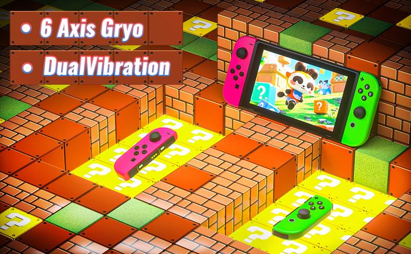 YUYIU Game Controller (L/R) Joy-con Compatible with Switch/OLED/Lite &  Switch2, Wireless Bluetooth, Motion Control, Dual Vibration & Wake-Up Function, Left & Right Joycon Set