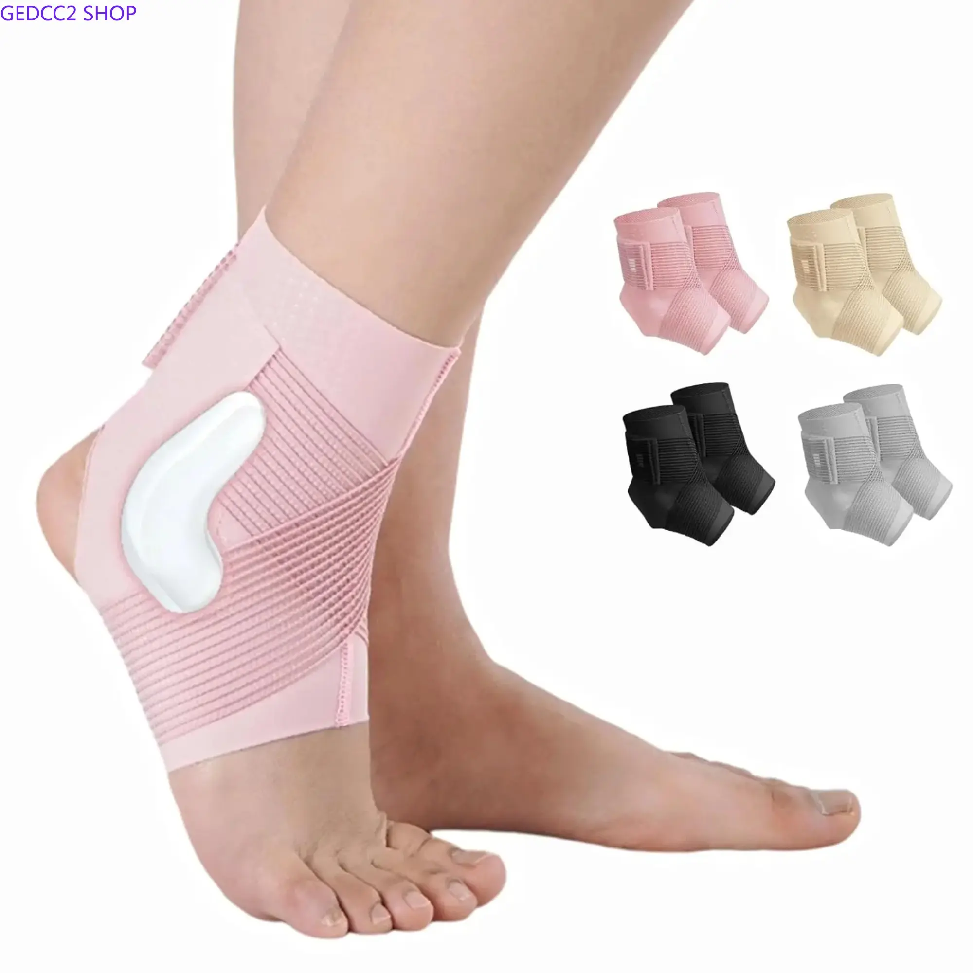 Cotton Ultra-Thin Ankle Brace Support - Lightweight Compression Fit Strap for Stability, Sprain Prevention, Joint Protection, Sports & Daily Wear Comfortable Sleeve, Walking, Healthcare, Cotton Fiber, Support Braces, Unisex