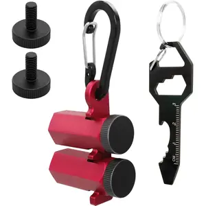 Red Extra Tall Stair Gauges Set with Holder: A Non-Slip Guide for Circular  & Carpentry Squares,  for Framing & Rafter Layout