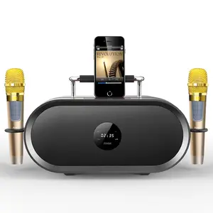RHM K666 Karaoke Machine, Handheld Bluetooth Speaker Support Bluetooth/AUX/USB/SD, Handy Mobile Outdoor/Home Use