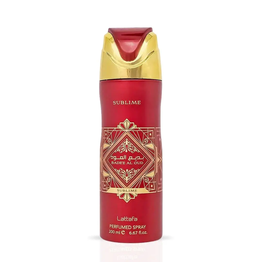 Bade'e Al Oud Sublime Deodorant Spray 200ML (6.7 OZ) By Lattafa | Experience The Luxury of Woody & Aromatic Fragrance.