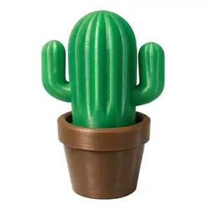 Mini Cactus Stress Relief Clicker Press Bounce Fidget Toy Desktop Decoration Portable 70mm, Anxiety Reliever, Desk Accessory