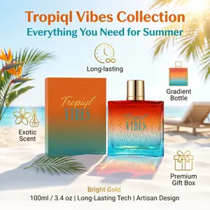 Tropical Perfume, Fresh and Natural, Long-Lasting Fragrance, Perfect for Parties and Dates, Ideal Gift for Holidays, 3.4oz