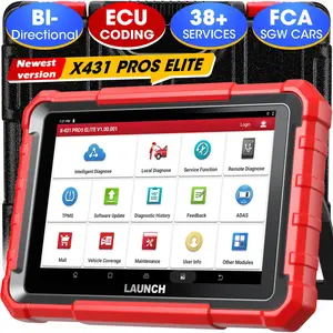 LAUNCH X431 PROS ELITE Bi-directional Diagnostic Scanner, ECU Online Coding, All System Scan Tool, Support 38+ Services, CANFD&DoIP, Guide Function, 2 Years Free Update