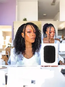 Natural African Curled Afro Curly Braided Synthetic Hair Braid Extensions, Synthetic Braiding Hair, Durable & Fade Resistant, Perfect for Daily Wear & Styling