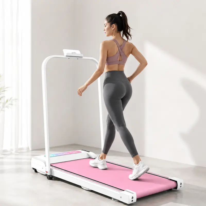 SAYGOGO Compact 2-in-1 Collapsible Lightweight Walking Pad Treadmill for Home - Brushless Motor, Anti-Slip Deck, Ergonomic Handlebar, 10% Incline Modes, Remote Control, LED Display, 300lbs Load, Under-Desk Walking