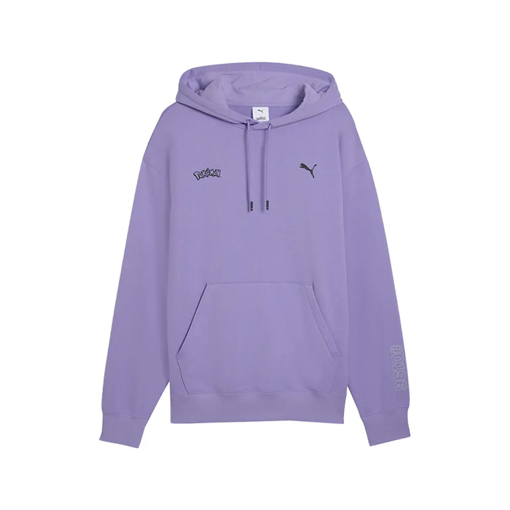 PUMA Mens Pokemon X Relaxed Graphic Hoodie Casual Outerwear Casual - Purple