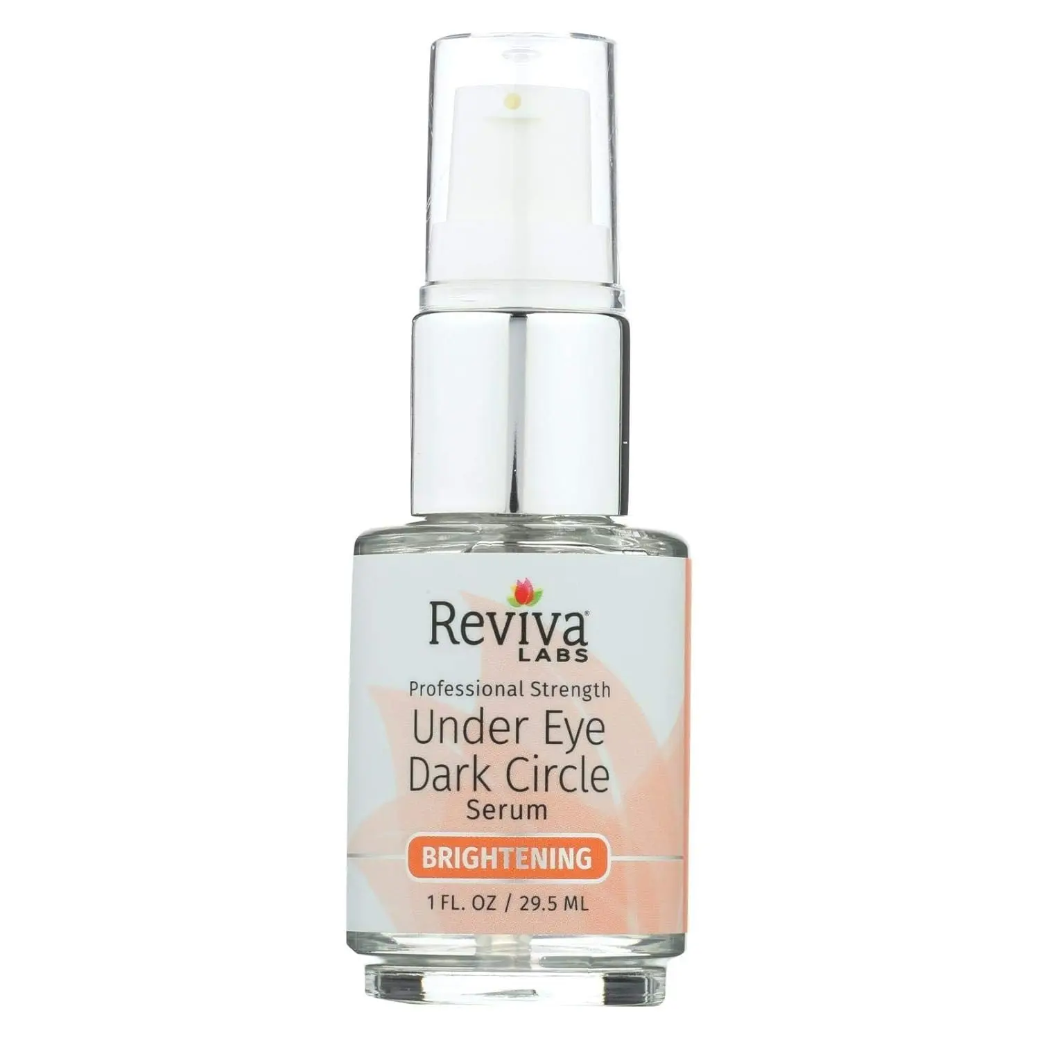 Reviva Labs Under-Eye Dark Circle Liquid Serum - 1 oz Professional-Strength Brightening Formula for Normal Skin, Single Bottle with Magnesium Drops, 1% DMAE Bitartrate, Vitamin C Boost, Eye Treatments, Skin Firming