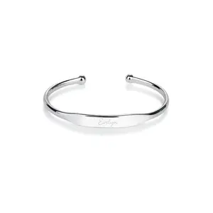 Personalized Sterling Silver Cuff Bracelet for Kids