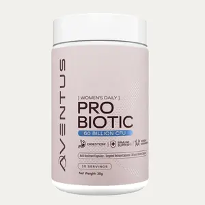 Aventus Women's Daily Probiotic 60 Billion CFU - Digestive System Immune Support Gut Probiotics for Healthy Gut Health & Well-being