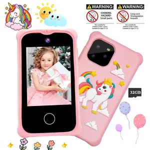 HD Screen Kids' Toy Phone with Dual Cameras & Audio Player, Educational Mini Games, Photo-Taking & Life Recording, Great for Family Gatherings, Christmas Birthday Gift for 3-12 Year Olds