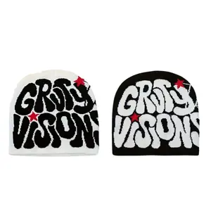 ❄️ Gruty Visions Winter Beanie – Unisex Ski Cap for Stylish Comfort! - Groovy Gruvy🏔️ Acrylic Style
